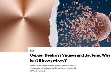 El cobre mata virus y bacterias, ¿por qué no está en todas partes?
