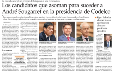 Los candidatos que asoman para suceder a André Sougarret en la presidencia de Codelco