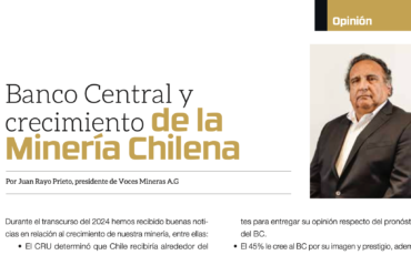 Banco Central y crecimiento de la Minería Chilena